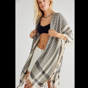 Free People bonfire fringe kimono